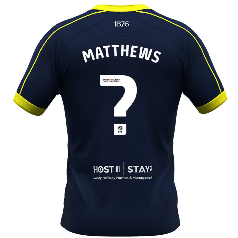 Danxen Mujer Camiseta Ajay Matthews #0 Armada 2ª Equipación 2023/24 La Camisa