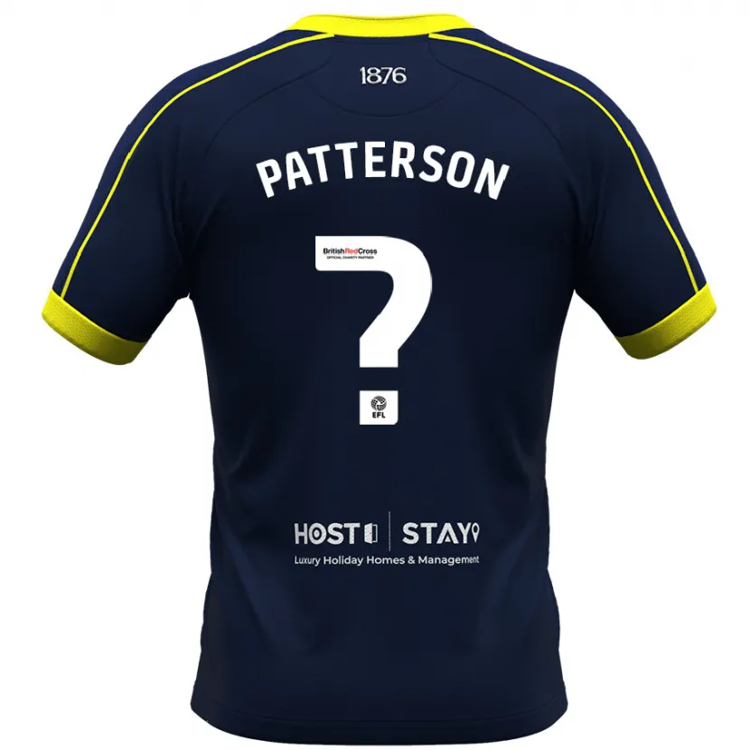 Danxen Mujer Camiseta Jack Patterson #2 Armada 2ª Equipación 2023/24 La Camisa