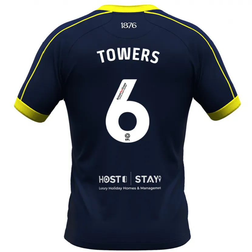 Danxen Mujer Camiseta Abby Towers #6 Armada 2ª Equipación 2023/24 La Camisa