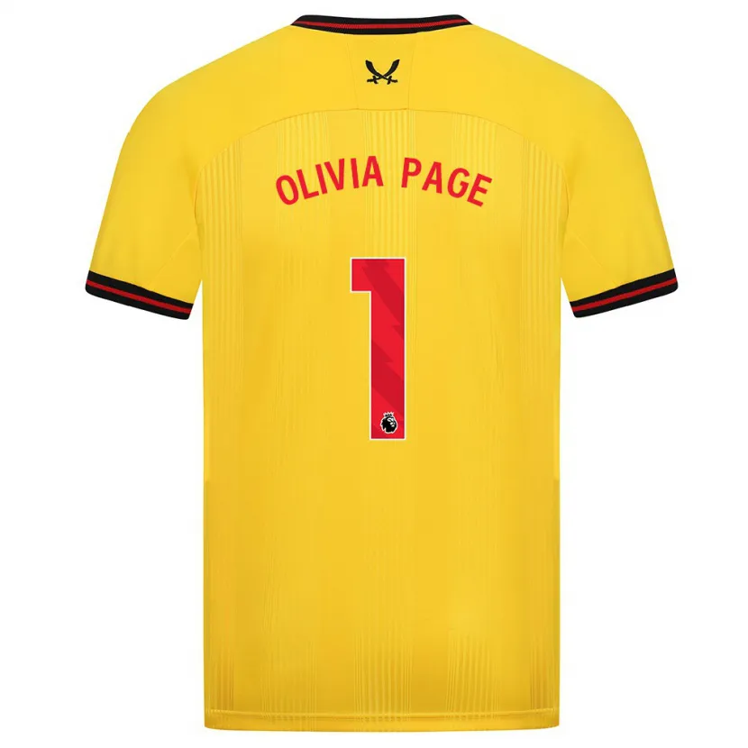 Danxen Mujer Camiseta Olivia Page #1 Amarillo 2ª Equipación 2023/24 La Camisa