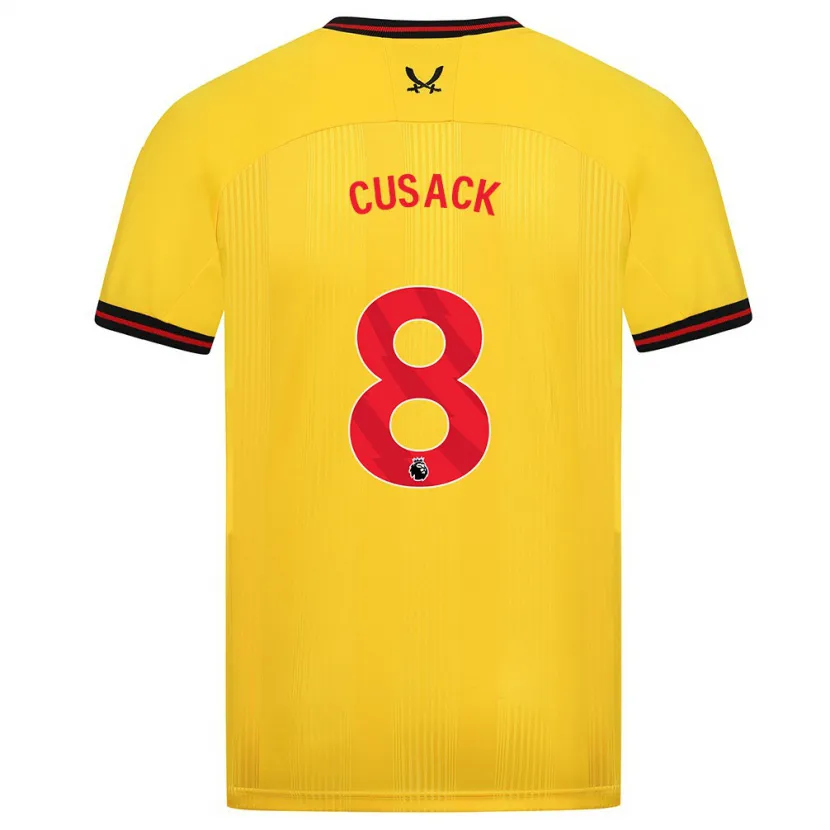 Danxen Mujer Camiseta Maddy Cusack † #8 Amarillo 2ª Equipación 2023/24 La Camisa