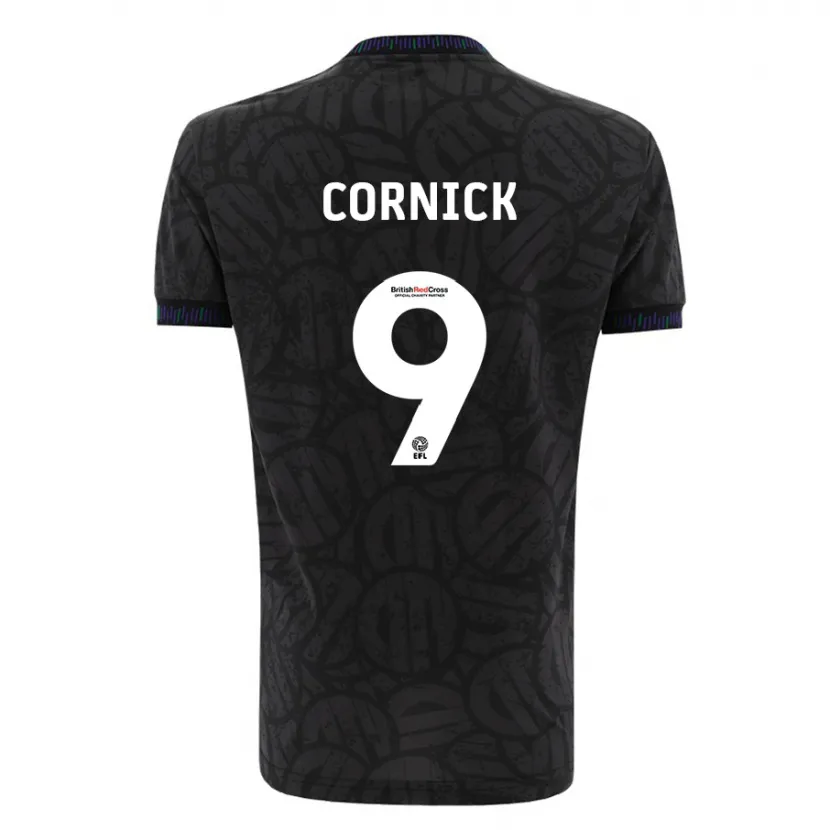 Danxen Mujer Camiseta Harry Cornick #9 Negro 2ª Equipación 2023/24 La Camisa