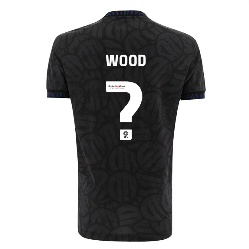 Danxen Mujer Camiseta Callum Wood #0 Negro 2ª Equipación 2023/24 La Camisa