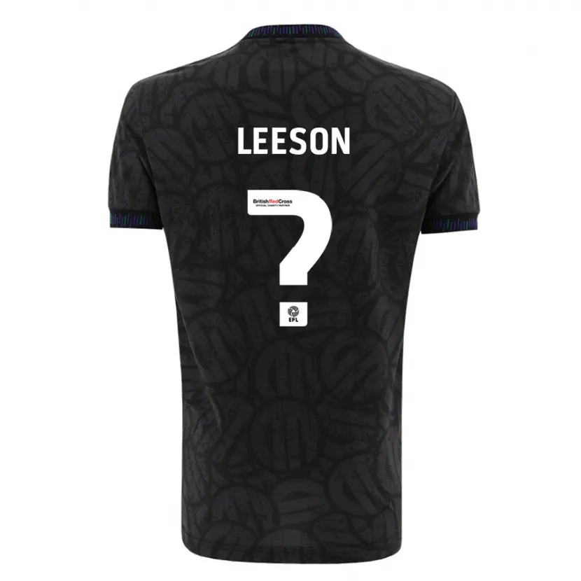 Danxen Mujer Camiseta Harry Leeson #0 Negro 2ª Equipación 2023/24 La Camisa