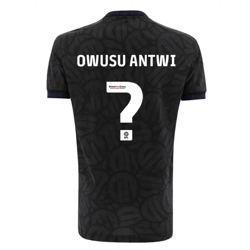 Danxen Mujer Camiseta Filbert Owusu-Antwi #0 Negro 2ª Equipación 2023/24 La Camisa