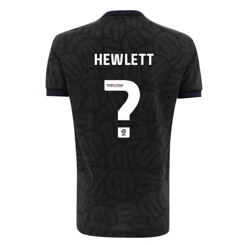 Danxen Mujer Camiseta Callum Hewlett #0 Negro 2ª Equipación 2023/24 La Camisa