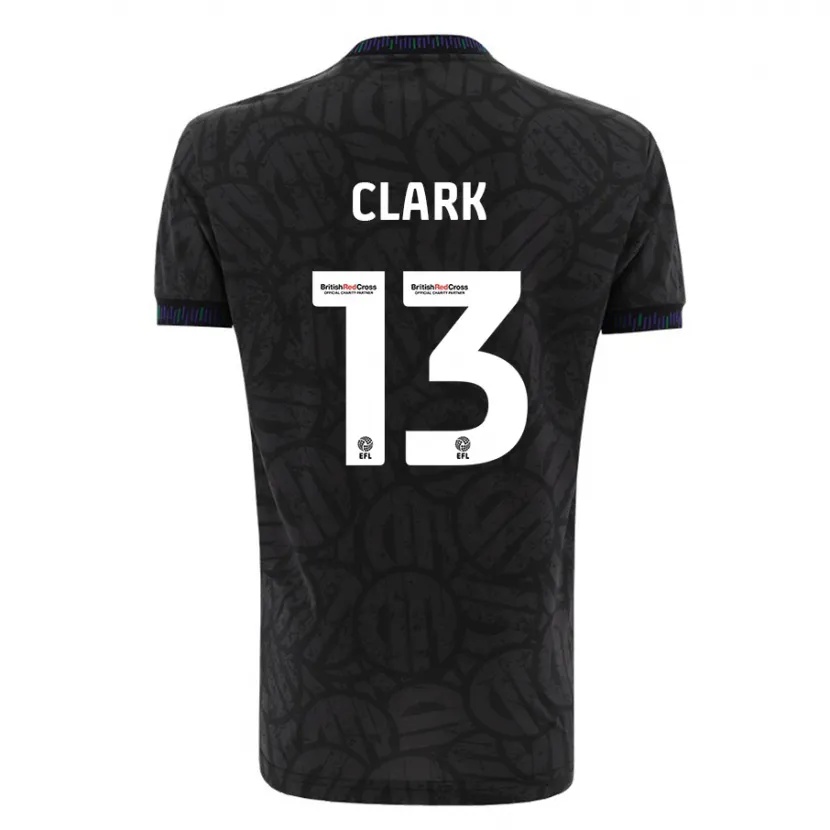 Danxen Mujer Camiseta Olivia Clark #13 Negro 2ª Equipación 2023/24 La Camisa