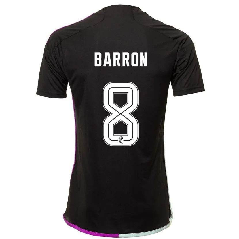 Danxen Mujer Camiseta Connor Barron #8 Negro 2ª Equipación 2023/24 La Camisa