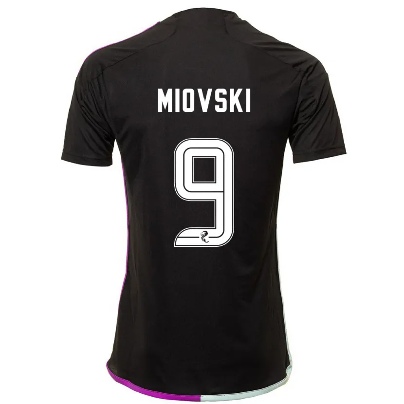 Danxen Mujer Camiseta Bojan Miovski #9 Negro 2ª Equipación 2023/24 La Camisa