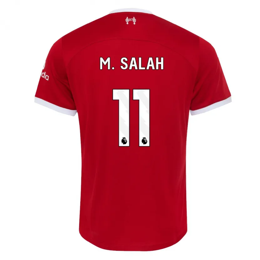 Danxen Niño Camiseta Mohamed Salah #11 Rojo 1ª Equipación 2023/24 La Camisa