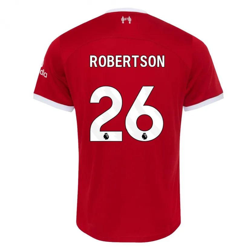 Danxen Niño Camiseta Andrew Robertson #26 Rojo 1ª Equipación 2023/24 La Camisa