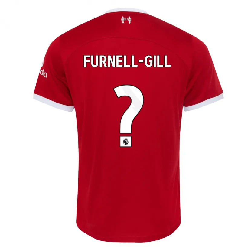 Danxen Niño Camiseta Luca Furnell-Gill #0 Rojo 1ª Equipación 2023/24 La Camisa