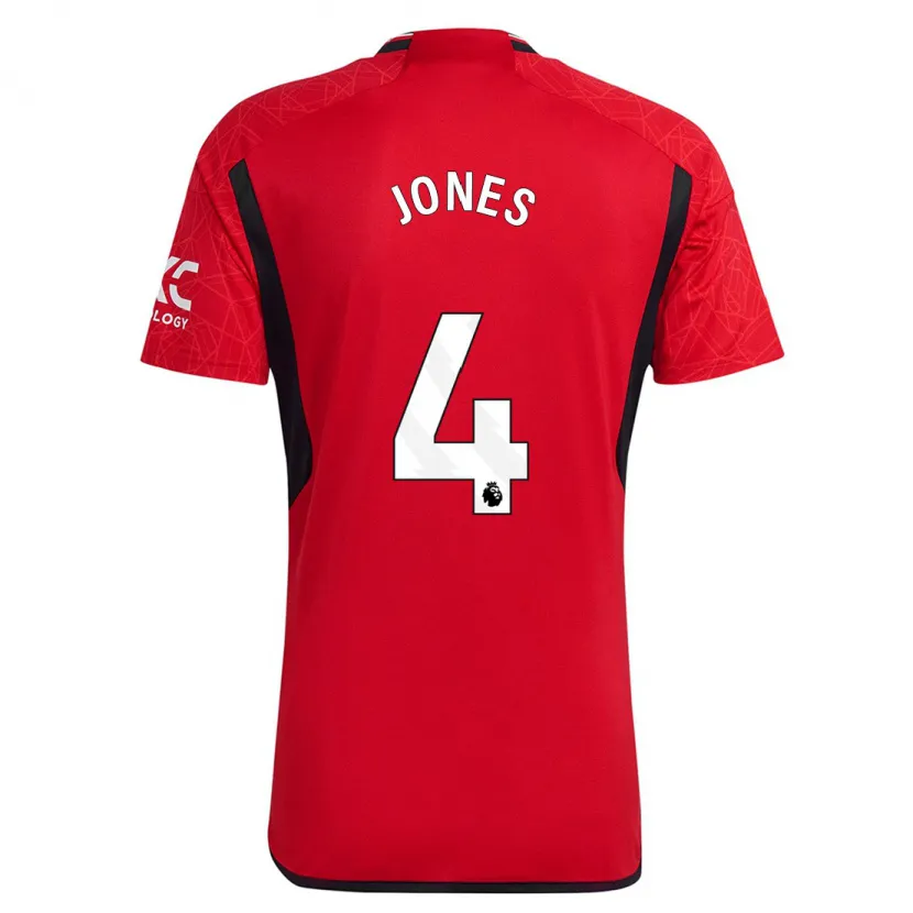 Danxen Niño Camiseta Phil Jones #4 Rojo 1ª Equipación 2023/24 La Camisa