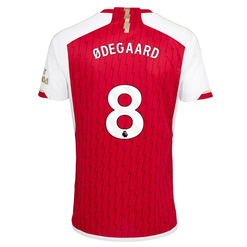 Danxen Niño Camiseta Martin Ødegaard #8 Rojo 1ª Equipación 2023/24 La Camisa