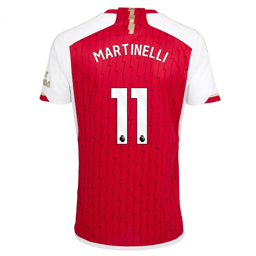 Danxen Niño Camiseta Gabriel Martinelli #11 Rojo 1ª Equipación 2023/24 La Camisa