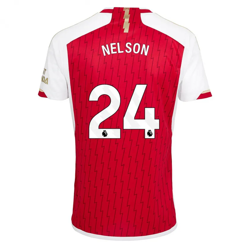 Danxen Niño Camiseta Reiss Nelson #24 Rojo 1ª Equipación 2023/24 La Camisa