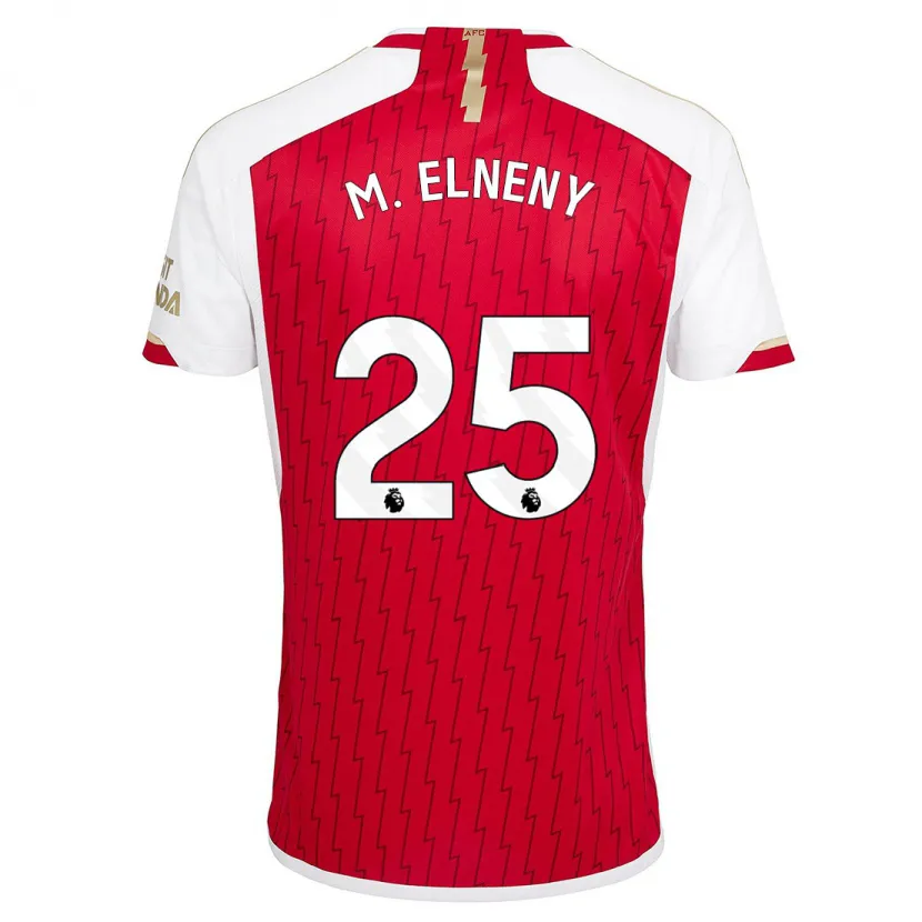 Danxen Niño Camiseta Mohamed Elneny #25 Rojo 1ª Equipación 2023/24 La Camisa