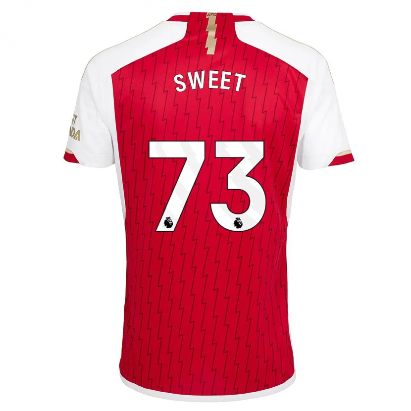 Danxen Niño Camiseta James Sweet #73 Rojo 1ª Equipación 2023/24 La Camisa