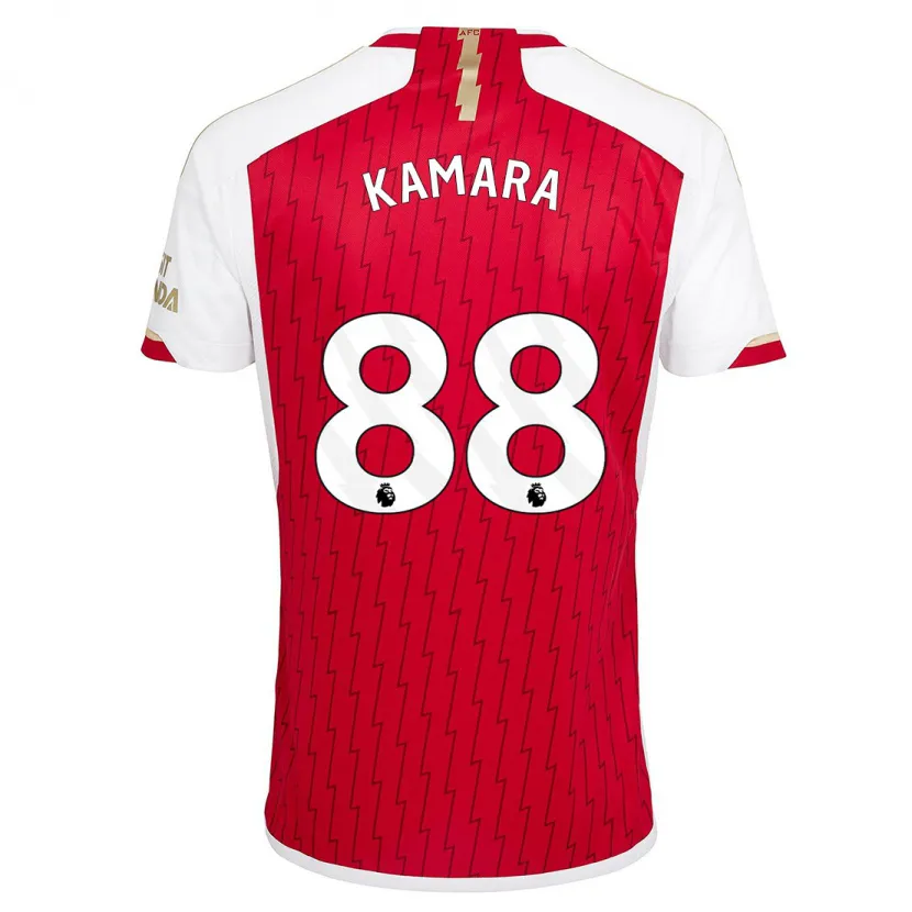 Danxen Niño Camiseta Osman Kamara #88 Rojo 1ª Equipación 2023/24 La Camisa