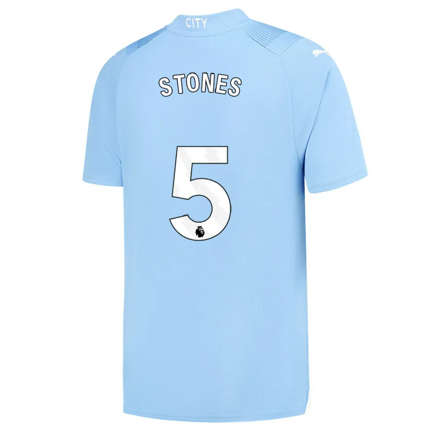 Danxen Niño Camiseta John Stones #5 Azul Claro 1ª Equipación 2023/24 La Camisa