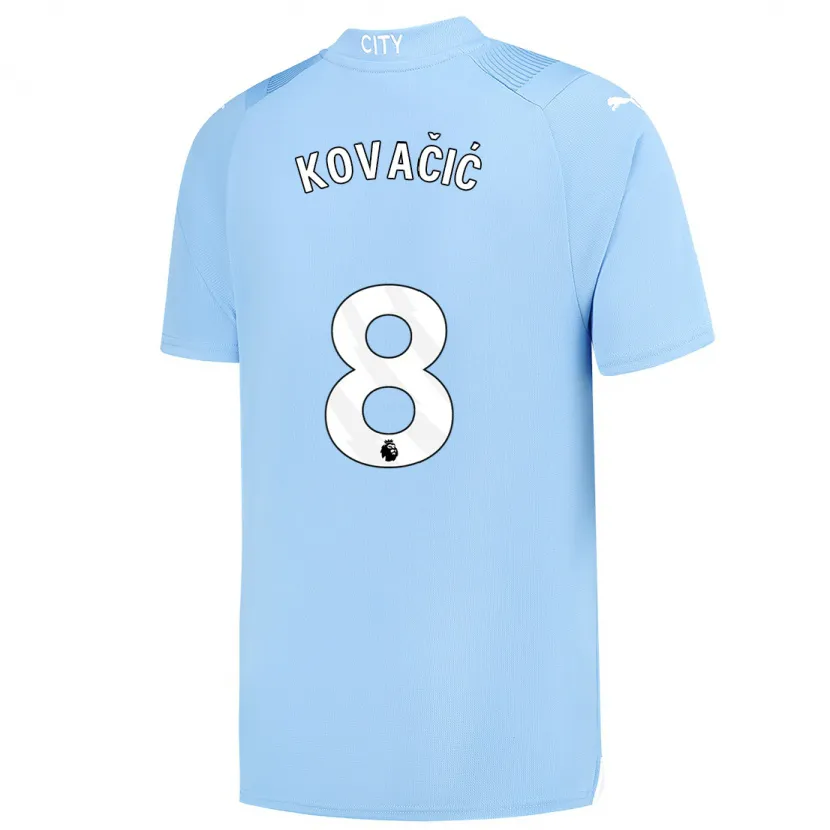 Danxen Niño Camiseta Mateo Kovacic #8 Azul Claro 1ª Equipación 2023/24 La Camisa