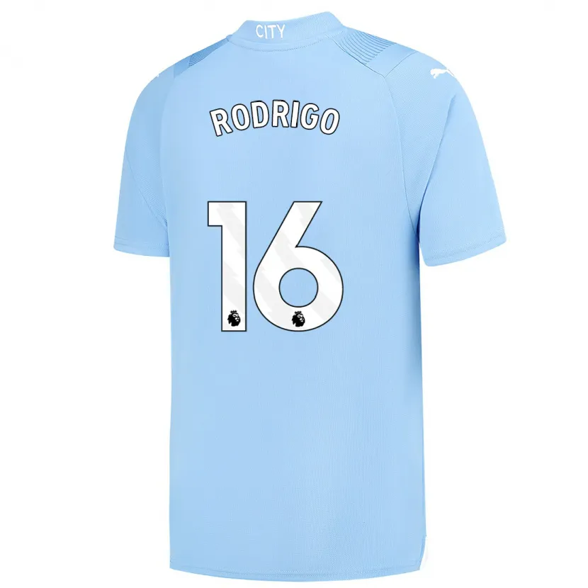 Danxen Niño Camiseta Rodri #16 Azul Claro 1ª Equipación 2023/24 La Camisa