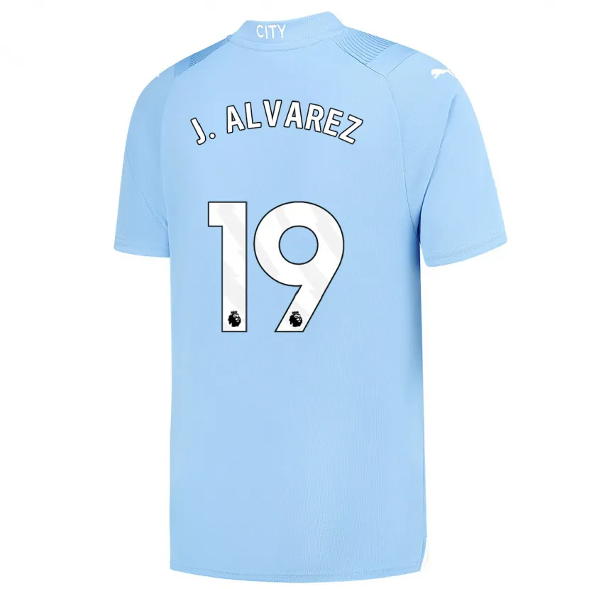 Danxen Niño Camiseta Julián Álvarez #19 Azul Claro 1ª Equipación 2023/24 La Camisa