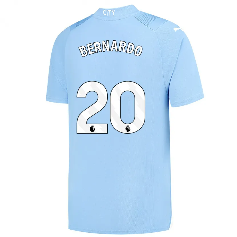 Danxen Niño Camiseta Bernardo Silva #20 Azul Claro 1ª Equipación 2023/24 La Camisa