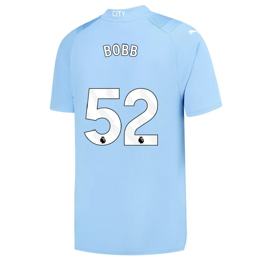 Danxen Niño Camiseta Oscar Bobb #52 Azul Claro 1ª Equipación 2023/24 La Camisa