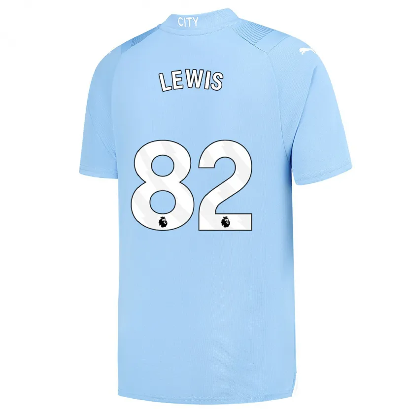 Danxen Niño Camiseta Rico Lewis #82 Azul Claro 1ª Equipación 2023/24 La Camisa