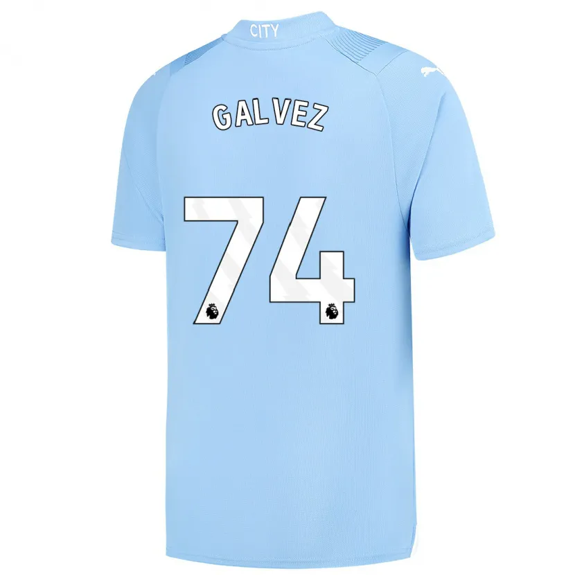 Danxen Niño Camiseta Tomas Galvez #74 Azul Claro 1ª Equipación 2023/24 La Camisa