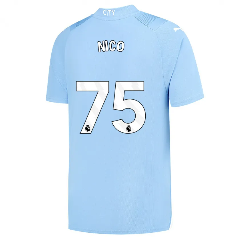 Danxen Niño Camiseta Nico O'reilly #75 Azul Claro 1ª Equipación 2023/24 La Camisa