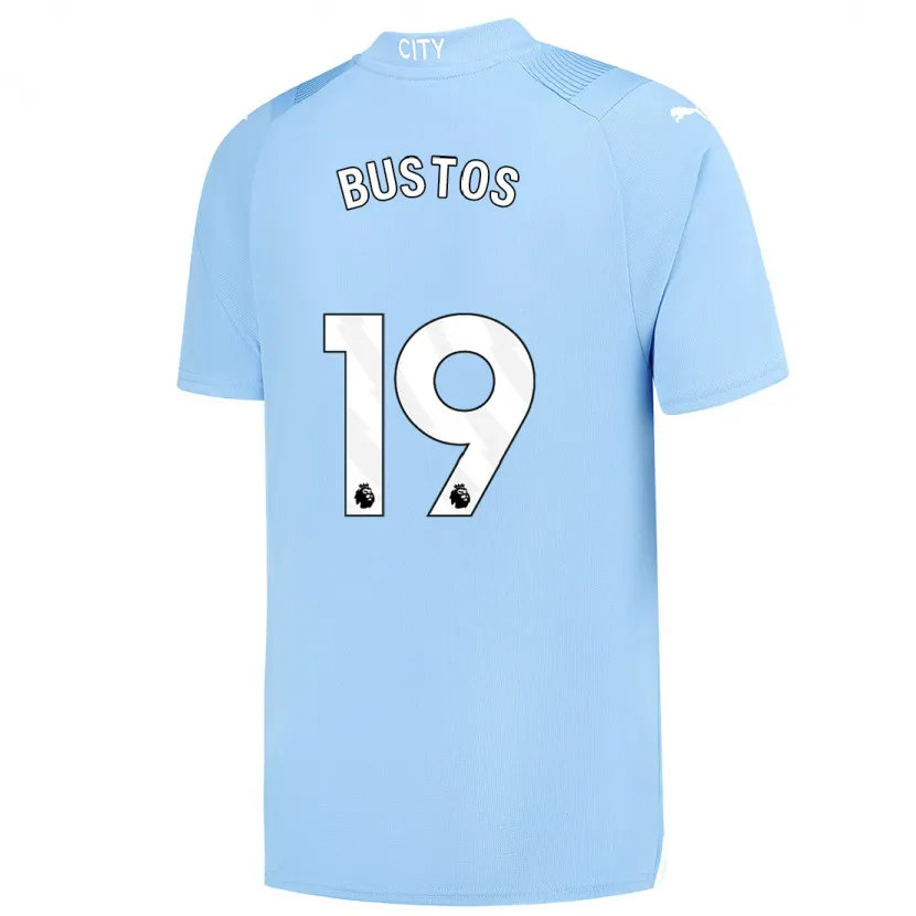 Danxen Niño Camiseta Nahuel Bustos #19 Azul Claro 1ª Equipación 2023/24 La Camisa