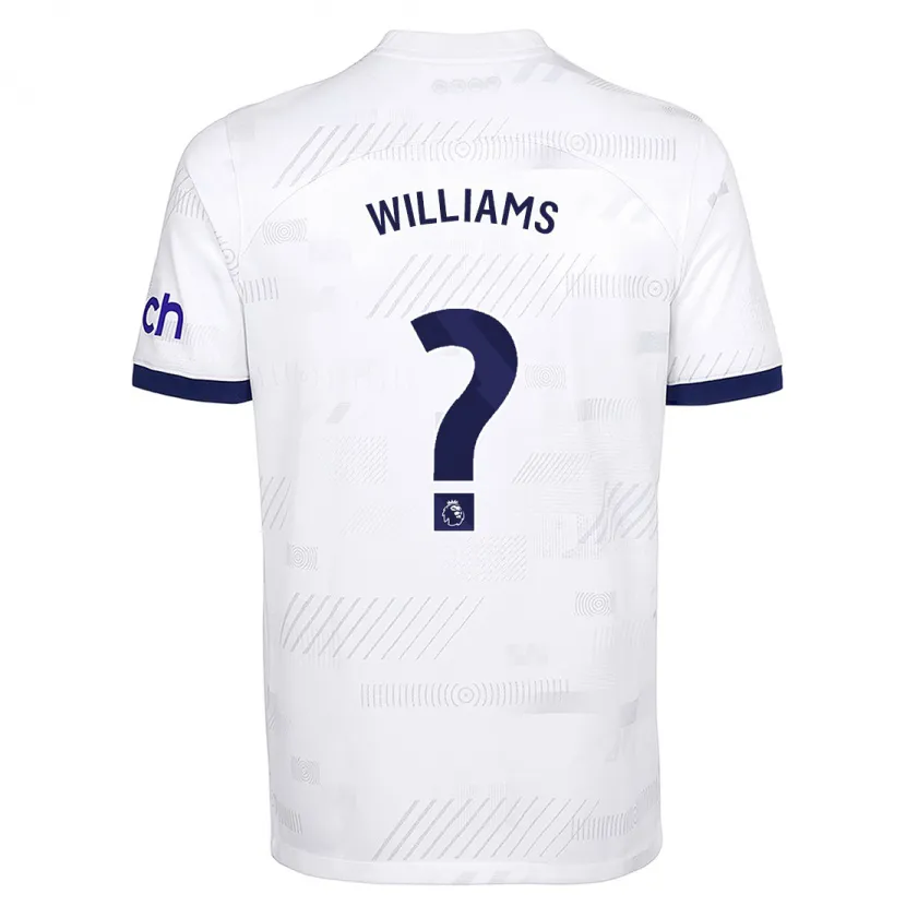 Danxen Niño Camiseta Jaden Williams #0 Blanco 1ª Equipación 2023/24 La Camisa