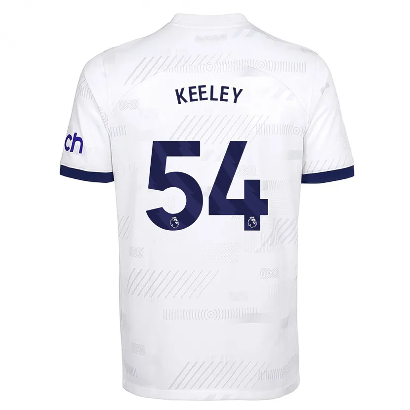 Danxen Niño Camiseta Josh Keeley #54 Blanco 1ª Equipación 2023/24 La Camisa