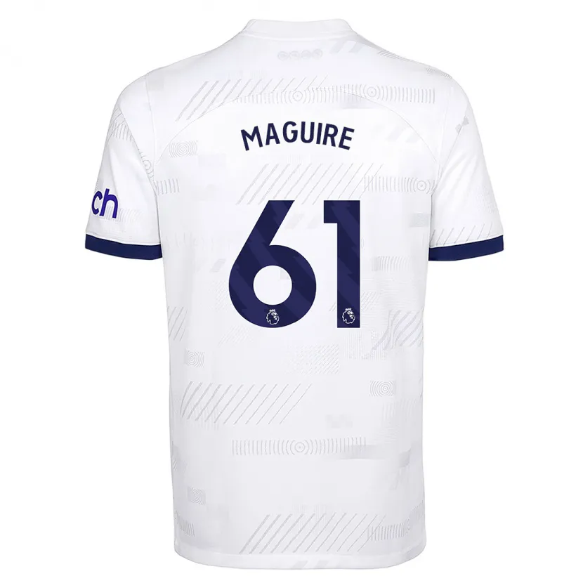 Danxen Niño Camiseta Aaron Maguire #61 Blanco 1ª Equipación 2023/24 La Camisa