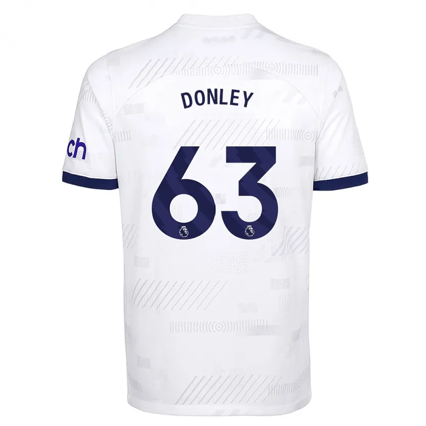 Danxen Niño Camiseta Jamie Donley #63 Blanco 1ª Equipación 2023/24 La Camisa