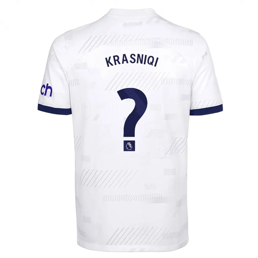 Danxen Niño Camiseta Elliot Krasniqi #0 Blanco 1ª Equipación 2023/24 La Camisa