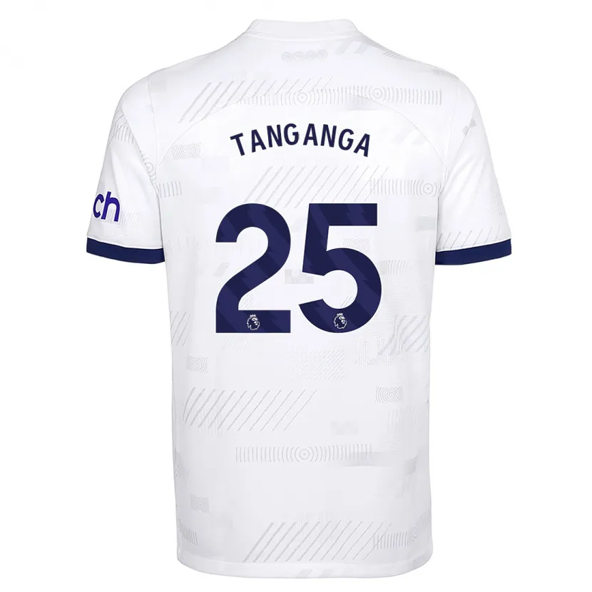 Danxen Niño Camiseta Japhet Tanganga #25 Blanco 1ª Equipación 2023/24 La Camisa