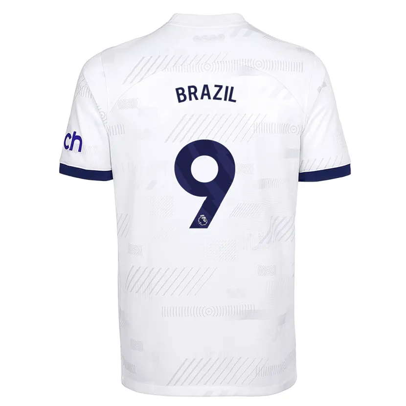 Danxen Niño Camiseta Ellie Brazil #9 Blanco 1ª Equipación 2023/24 La Camisa