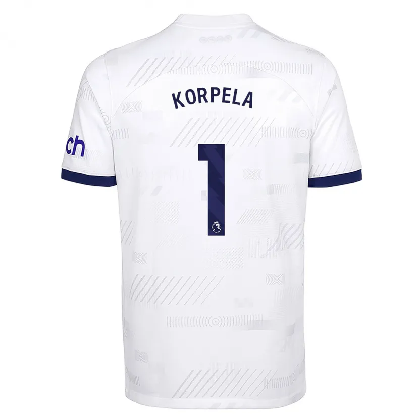 Danxen Niño Camiseta Tinja-Riikka Korpela #1 Blanco 1ª Equipación 2023/24 La Camisa