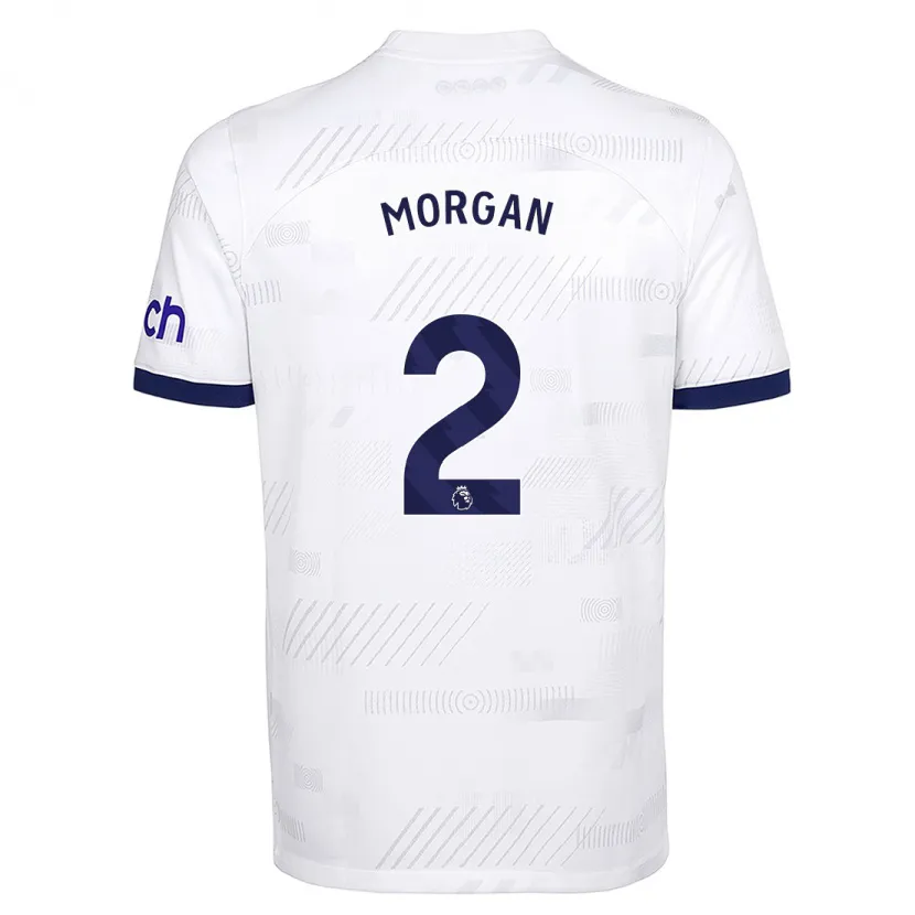 Danxen Niño Camiseta Esther Morgan #2 Blanco 1ª Equipación 2023/24 La Camisa