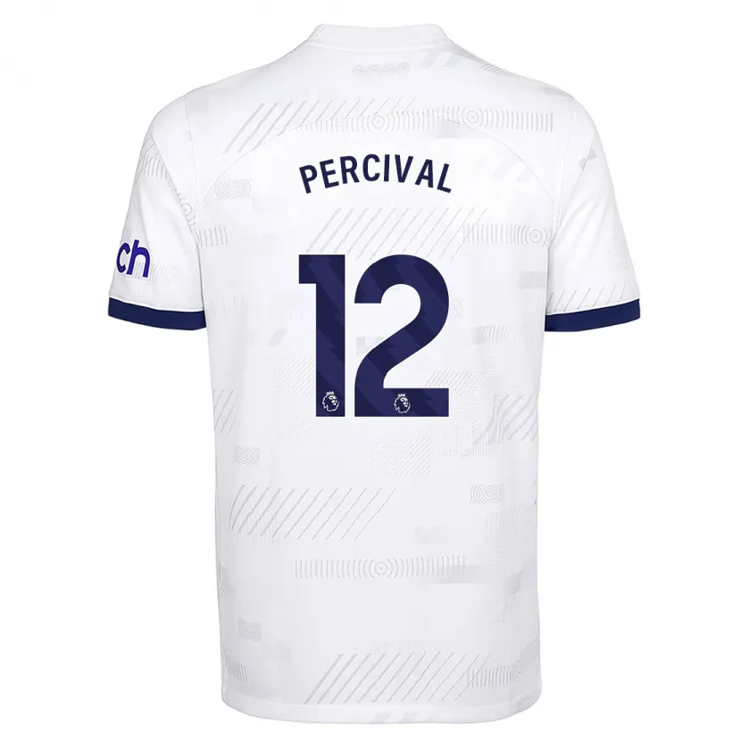 Danxen Niño Camiseta Ria Percival #12 Blanco 1ª Equipación 2023/24 La Camisa