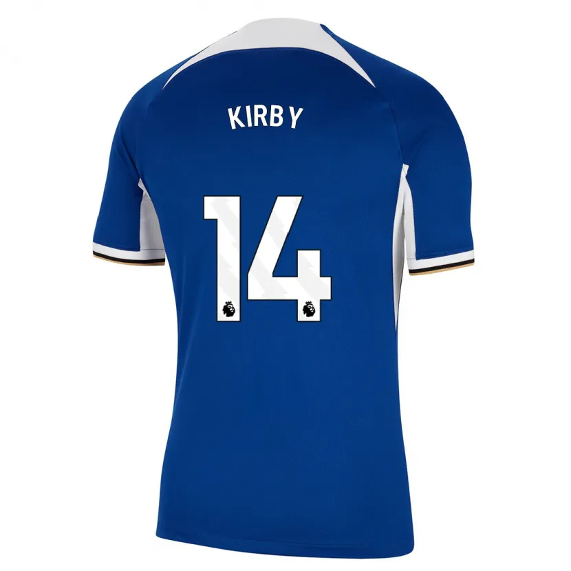 Danxen Niño Camiseta Fran Kirby #14 Azul 1ª Equipación 2023/24 La Camisa