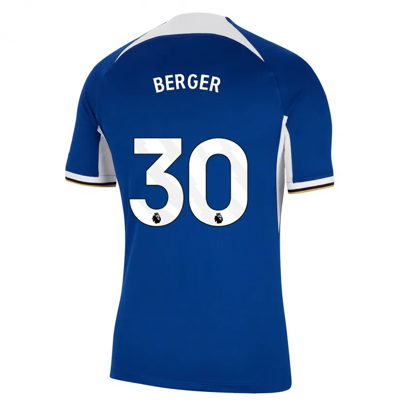 Danxen Niño Camiseta Ann-Katrin Berger #30 Azul 1ª Equipación 2023/24 La Camisa