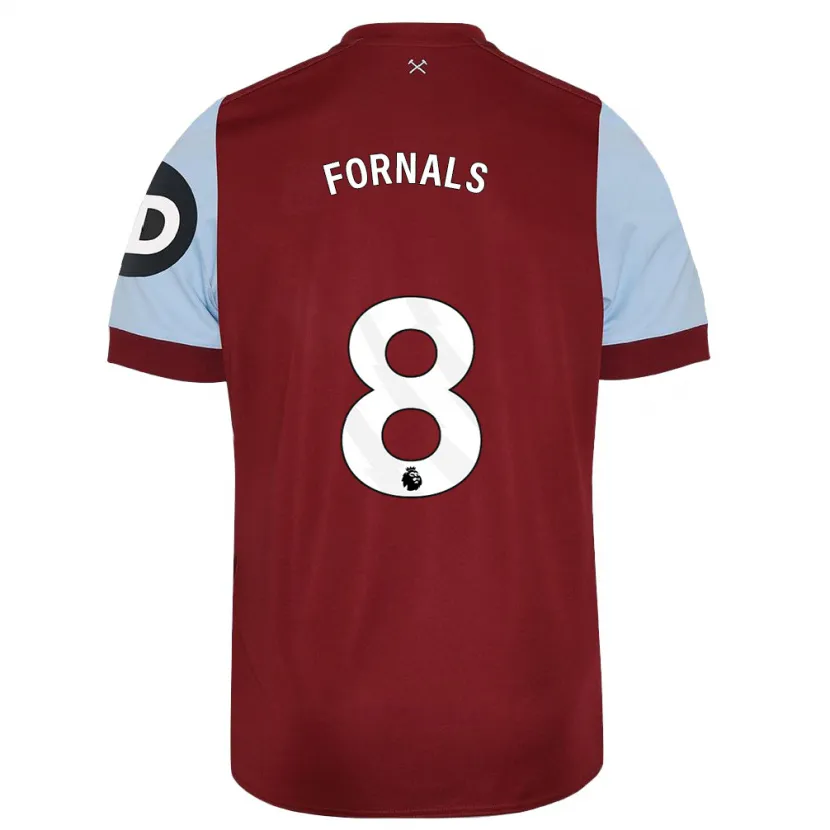 Danxen Niño Camiseta Pablo Fornals #8 Granate 1ª Equipación 2023/24 La Camisa