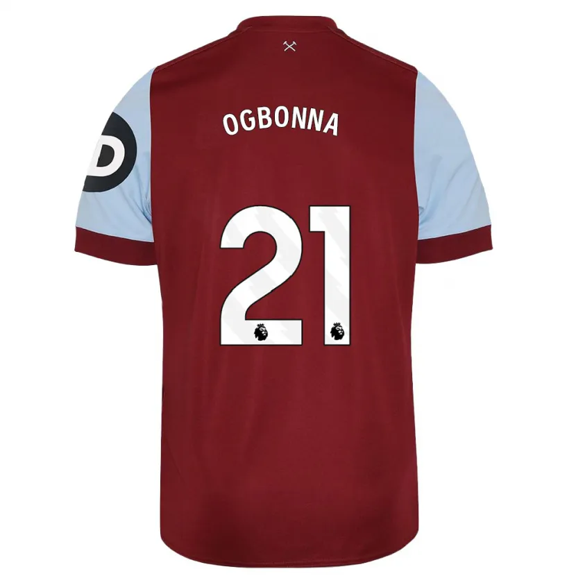 Danxen Niño Camiseta Angelo Ogbonna #21 Granate 1ª Equipación 2023/24 La Camisa