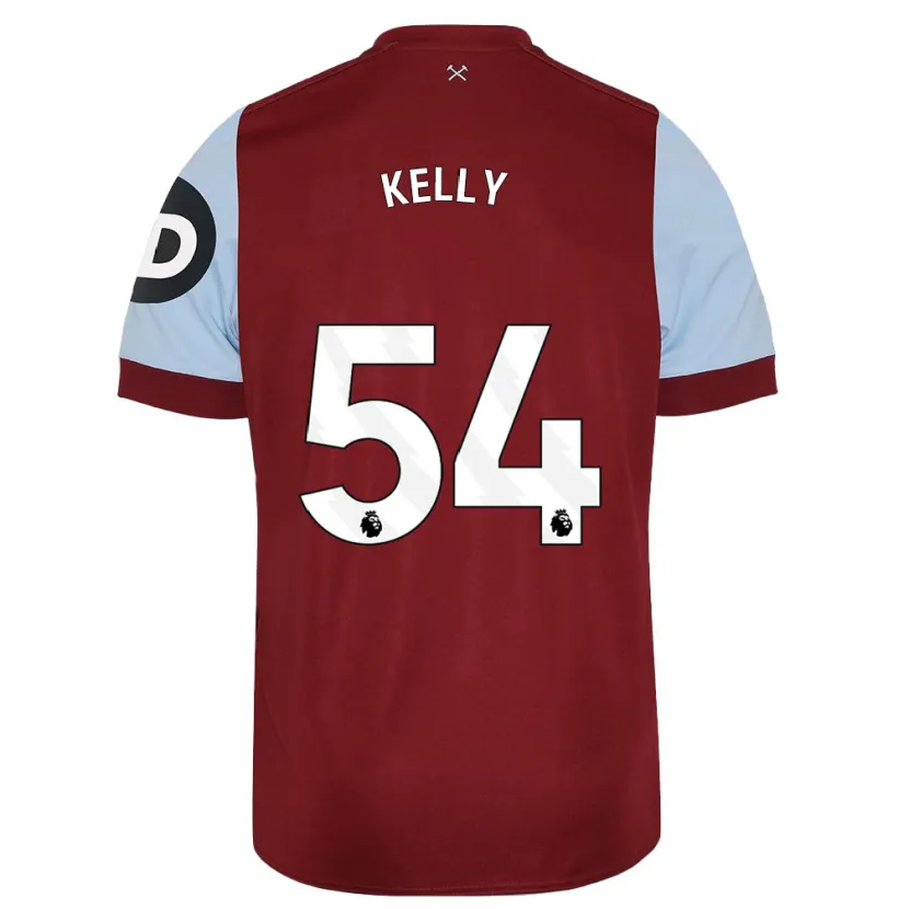 Danxen Niño Camiseta Patrick Kelly #54 Granate 1ª Equipación 2023/24 La Camisa