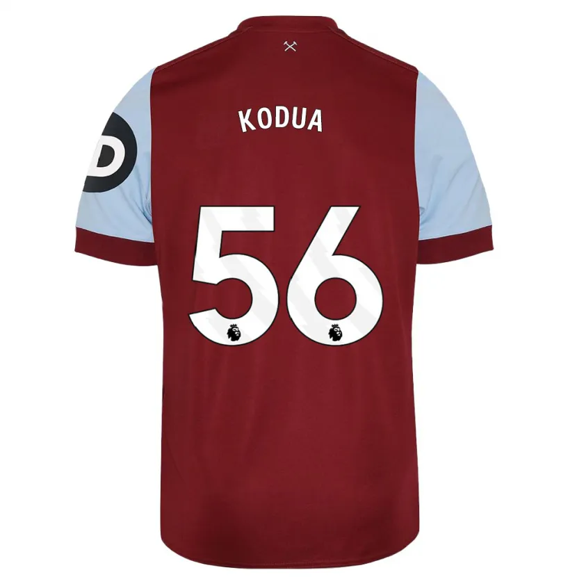 Danxen Niño Camiseta Gideon Kodua #56 Granate 1ª Equipación 2023/24 La Camisa