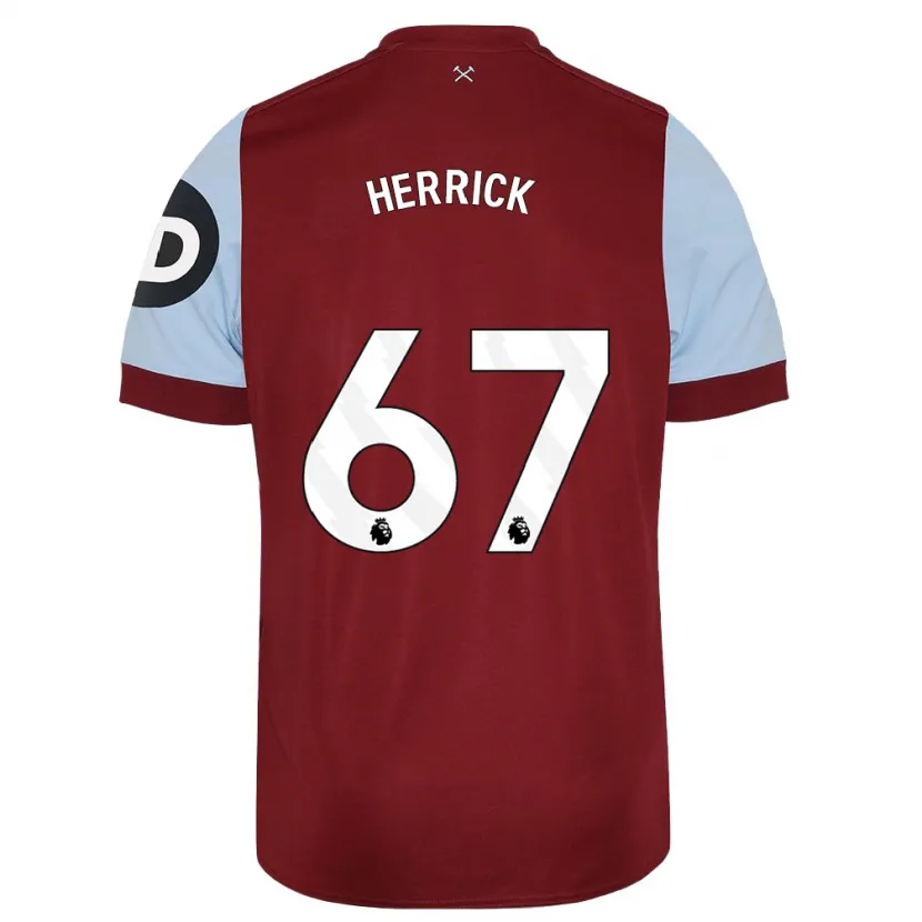 Danxen Niño Camiseta Finlay Herrick #67 Granate 1ª Equipación 2023/24 La Camisa